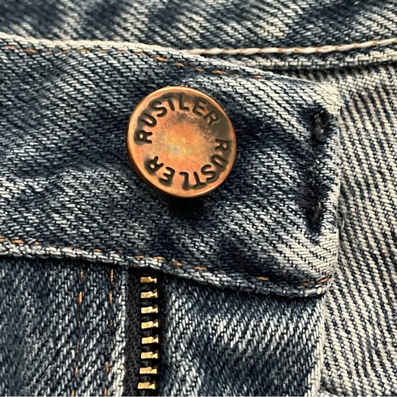 Rustler Men's Blue Denim Jeans Size 33x30 100% Cotton RN130273 - Picture 5 of 15